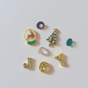 Christmas Floating Carm Set with Origami Owl Crystals